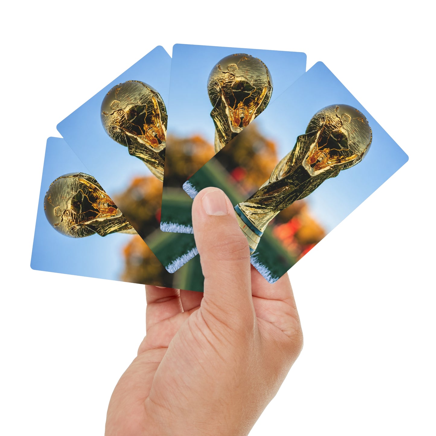 World Cup Trophy Playing / Poker Cards