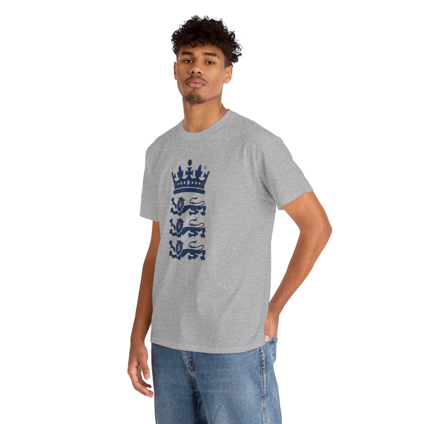 English Cricket T-Shirt — Vintage Cricket Crest Tee