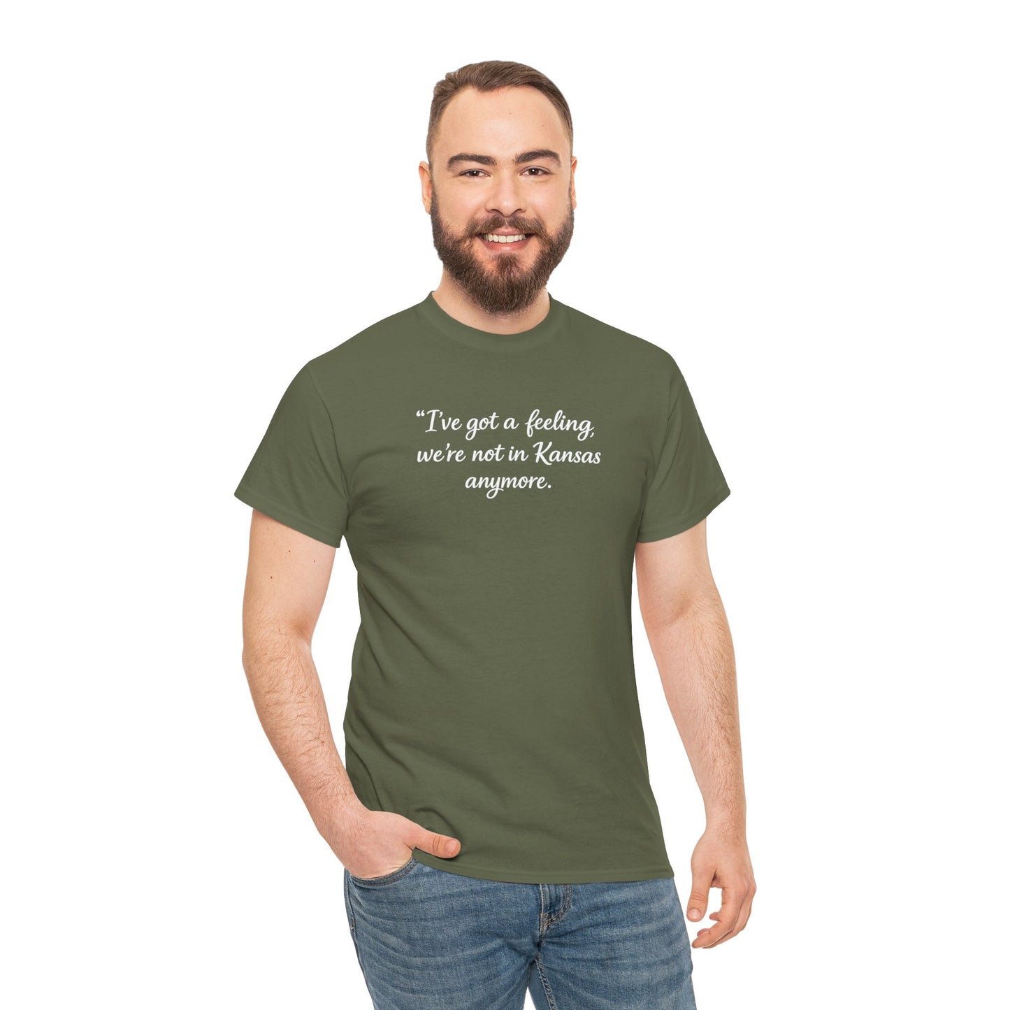 "I’ve got a feeling, we’re not in Kansas anymore" Graphic Tee — Wizard of Oz Quote T-Shirt