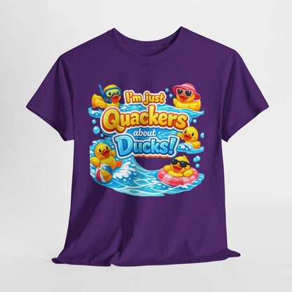 I'm Just Quackers About Ducks! Cute Rubber Duck Pool Tee