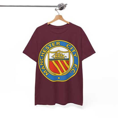 Manchester City Football Club Retro Crest T-Shirt - Retro Soccer Fan Tee