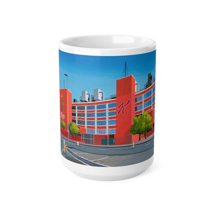 Kellogg's Manchester Ceramic Coffee Mug — City Arena Illustration, 11oz & 15oz
