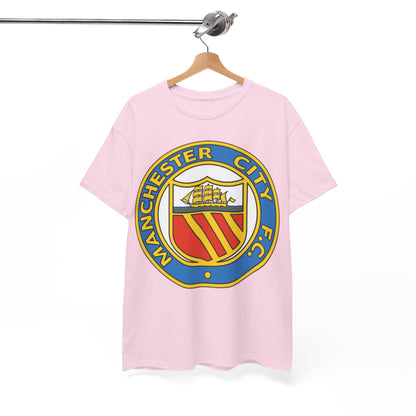 Manchester City Football Club Retro Crest T-Shirt - Retro Soccer Fan Tee