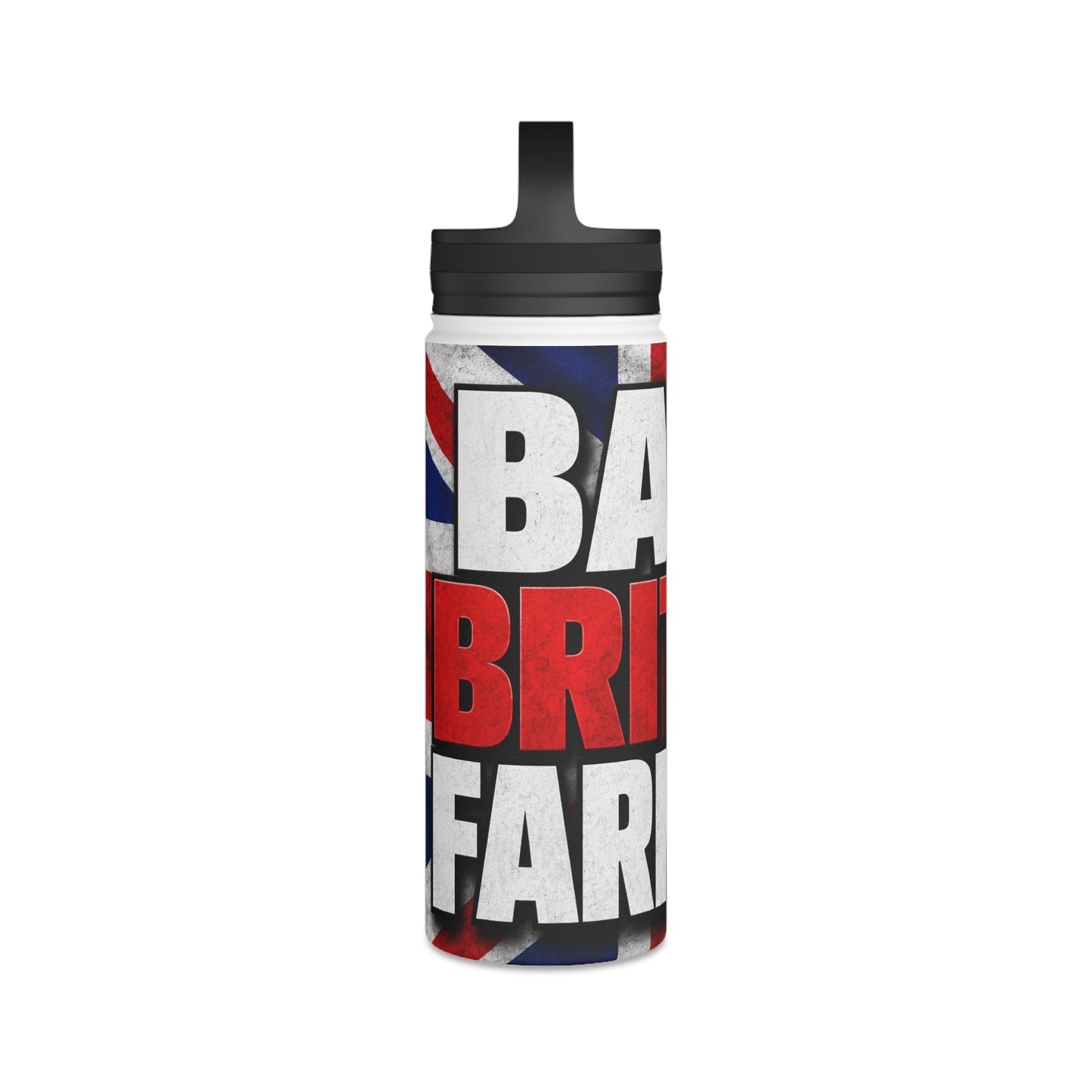 Back British Farmers Stainless Steel Water Bottle — Union Jack Patriotic Insulated Bottle