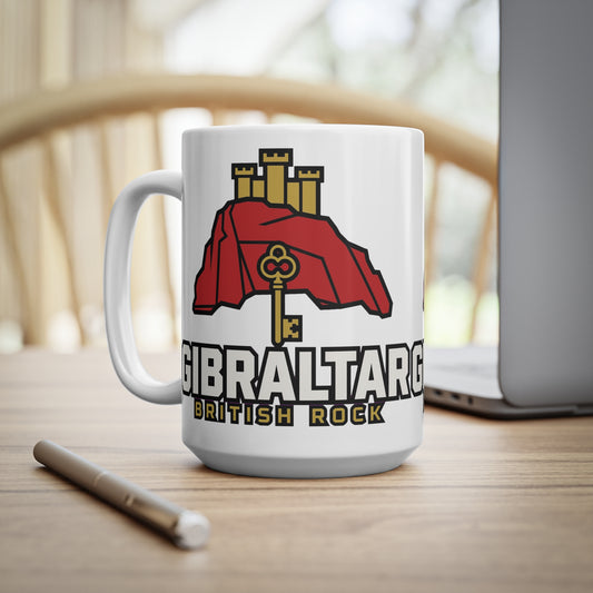 Gibraltar British Rock Ceramic Coffee Cups, 11oz, 15oz