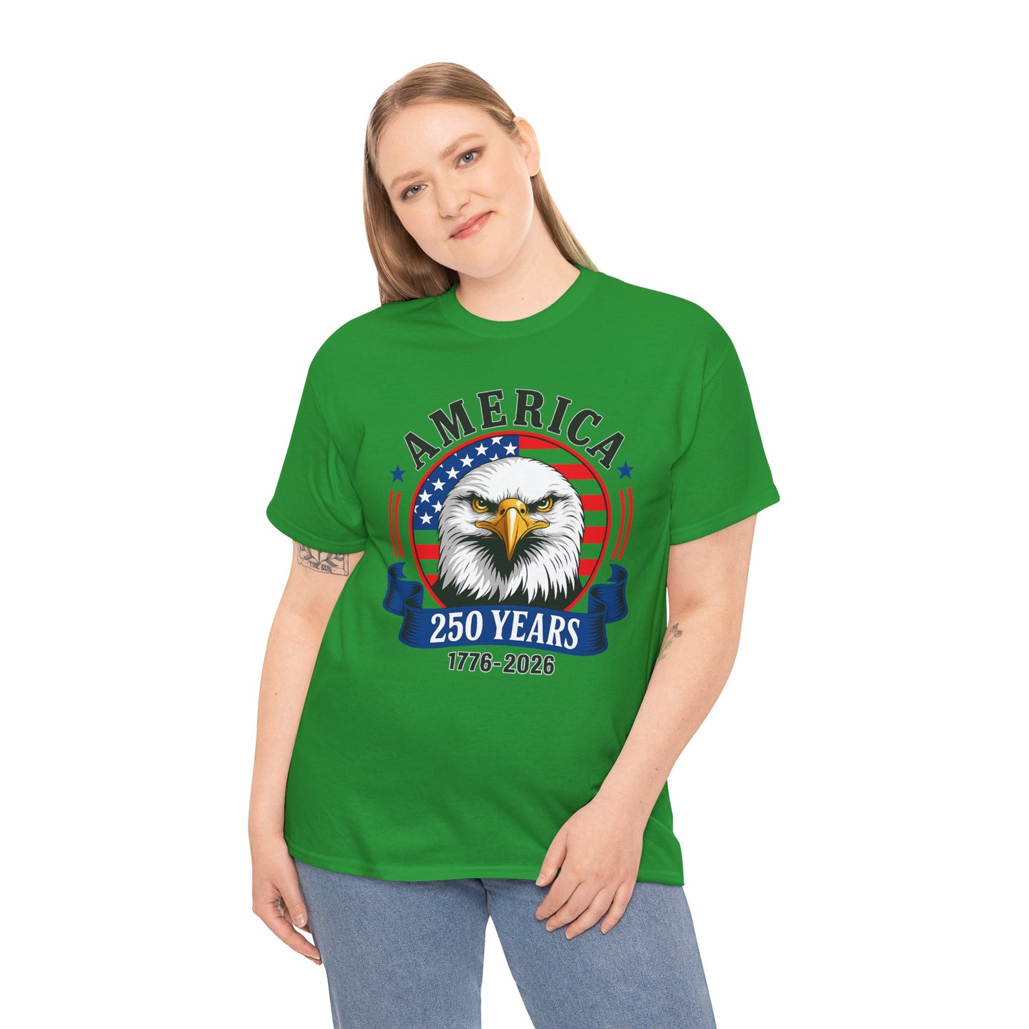 America 250 Years T-Shirt – Bald Eagle 1776–2026 Patriotic Tee