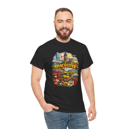 Manchester Skyline Collage T-Shirt