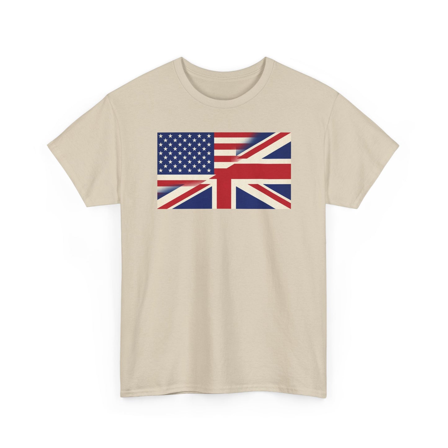 USA-UK Flag Graphic Tee — American British Union Jack Mashup T-Shirt