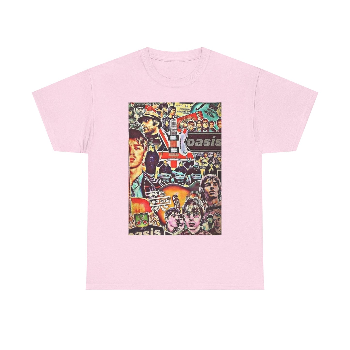 Oasis Collage T-Shirt – Retro Britpop Band Graphic Tee
