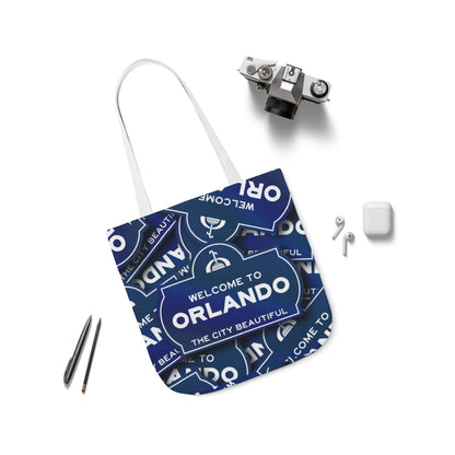 Orlando Welcome Sign Canvas Tote