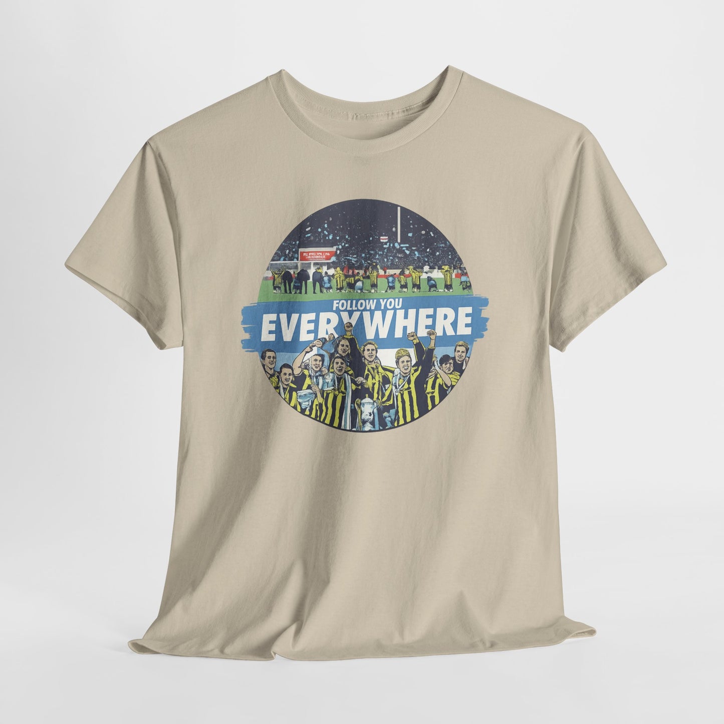 Manchester City T-Shirt — Follow Me Everywhere Soccer Fan Design