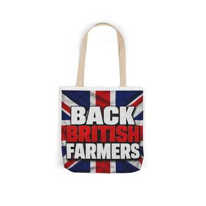 Back British Farmers Canvas Tote Bag — Union Jack Farming Support Tote