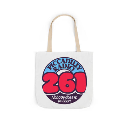 Tote Bag — Retro 'Piccadilly Radio 261' Vintage Logo Canvas Tote