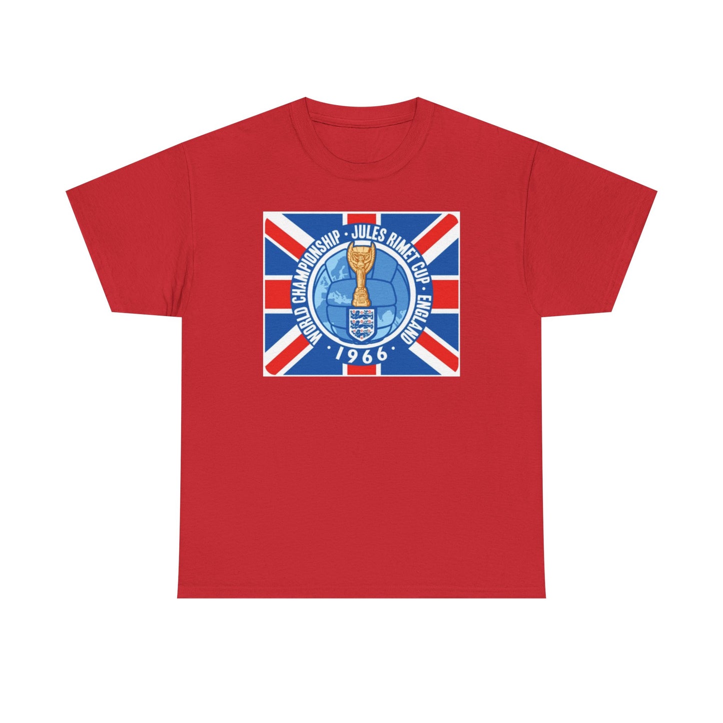 1966 World Cup Jules Rimet Trophy Tee — Vintage England Football Shirt
