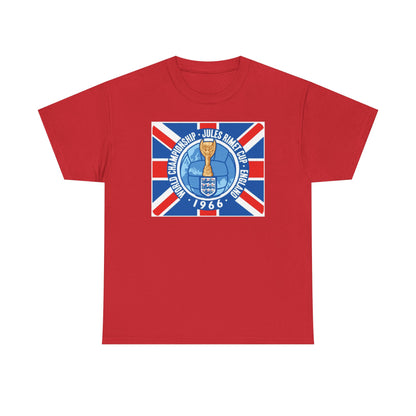 1966 World Cup Jules Rimet Trophy Tee — Vintage England Football Shirt