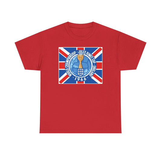 1966 World Cup Jules Rimet Trophy Tee — Vintage England Football Shirt
