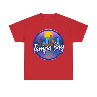 Tampa Bay Skyline T-Shirt — Retro Sunset Cityscape Tee