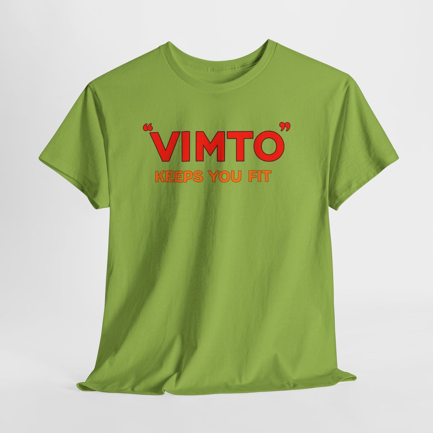 VIMTO "Keeps You Fit" Graphic Tee — Retro Beverage Logo T-Shirt