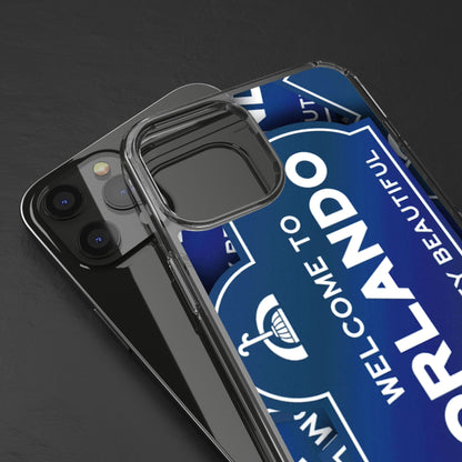 Orlando Clear Phone Case — "Welcome to Orlando" City Sign Design