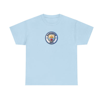 Manchester City Crest Unofficial 3D T-Shirt — Minimal Soccer Logo Tee