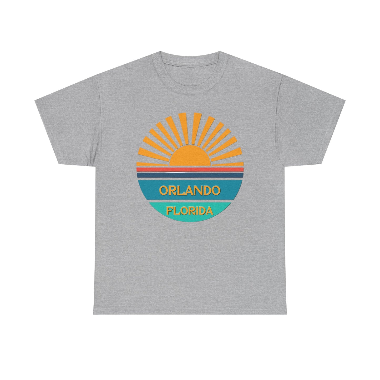 Orlando Florida Sunset T-Shirt – Retro Sunburst Vacation Tee