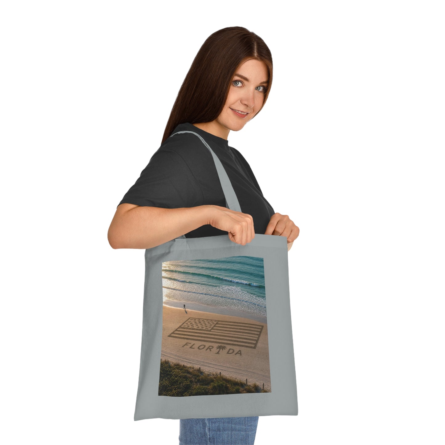 Florida Beach 100% Cotton Tote Bag