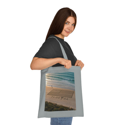 Florida Beach 100% Cotton Tote Bag