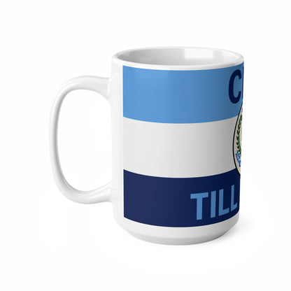 Man City Centenary Football Club Coffee Mug — 'Till We Die' Blue Ceramic 11oz/15oz