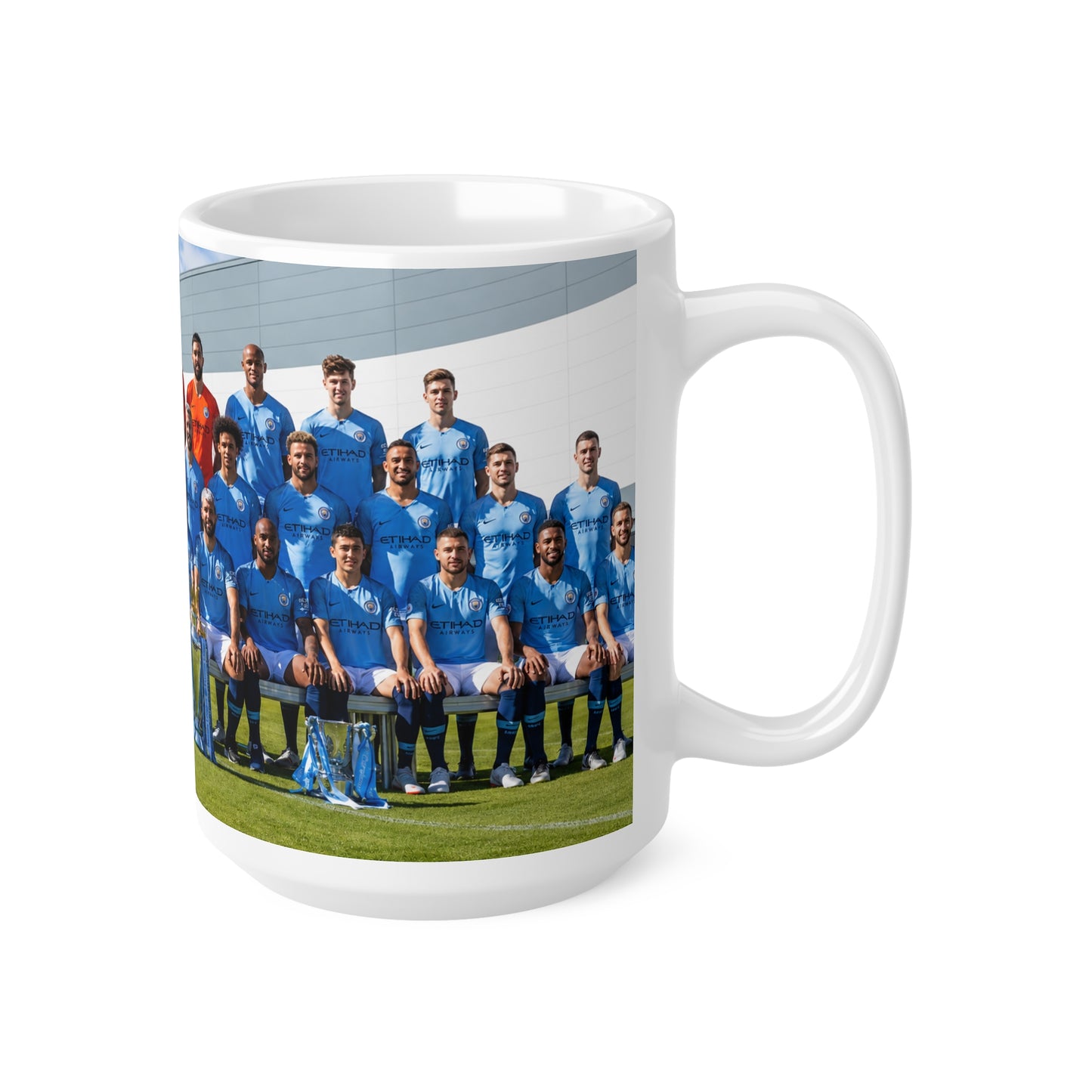 Manchester City Team Photo Coffee Mug — Custom Soccer Club Ceramic Mug (11oz & 15oz)