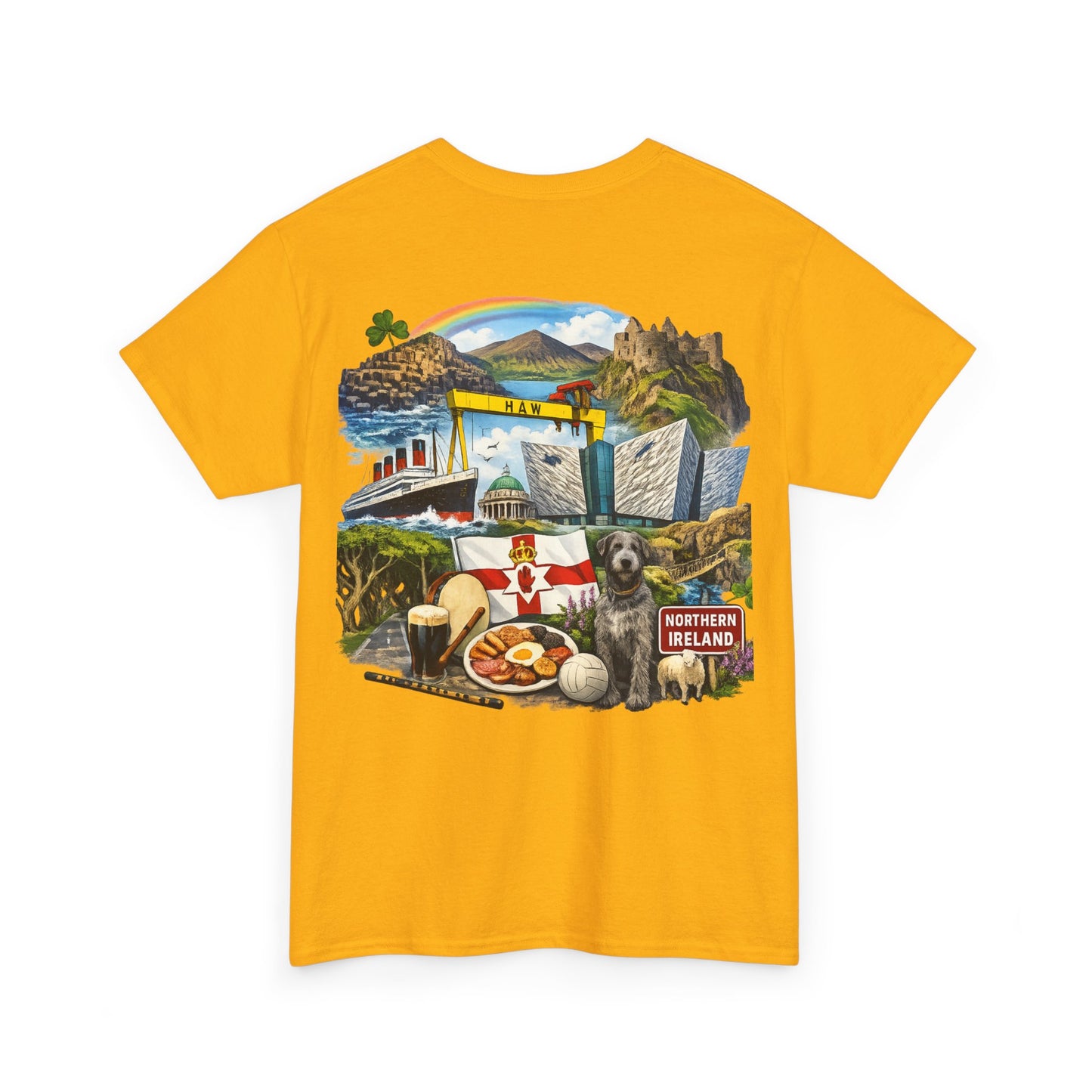 Northern Ireland Collage Tee — "Make Northern Ireland Great Again" Graphic T-Shirt