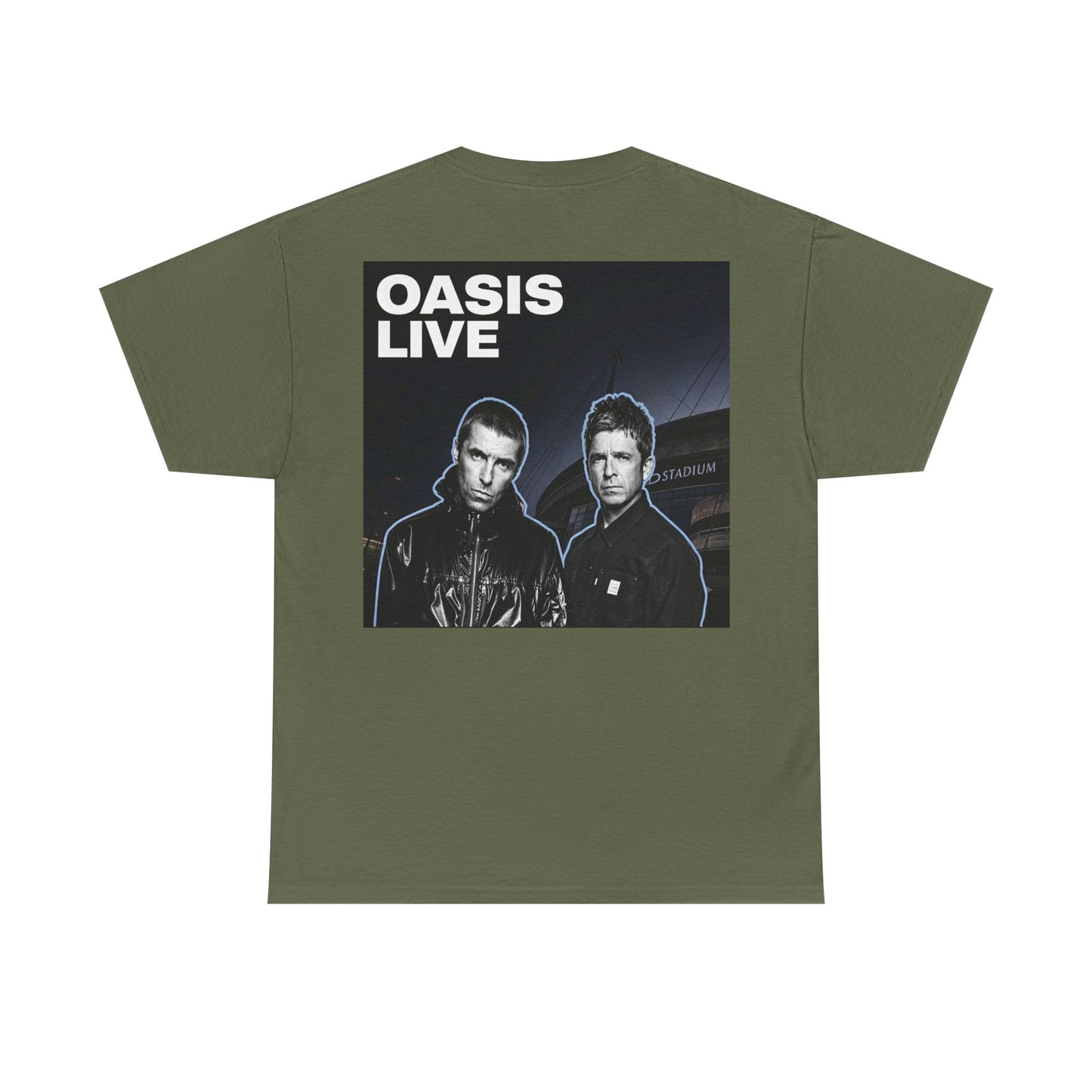Oasis Live Graphic Tee — Retro Band Logo Concert T‑Shirt