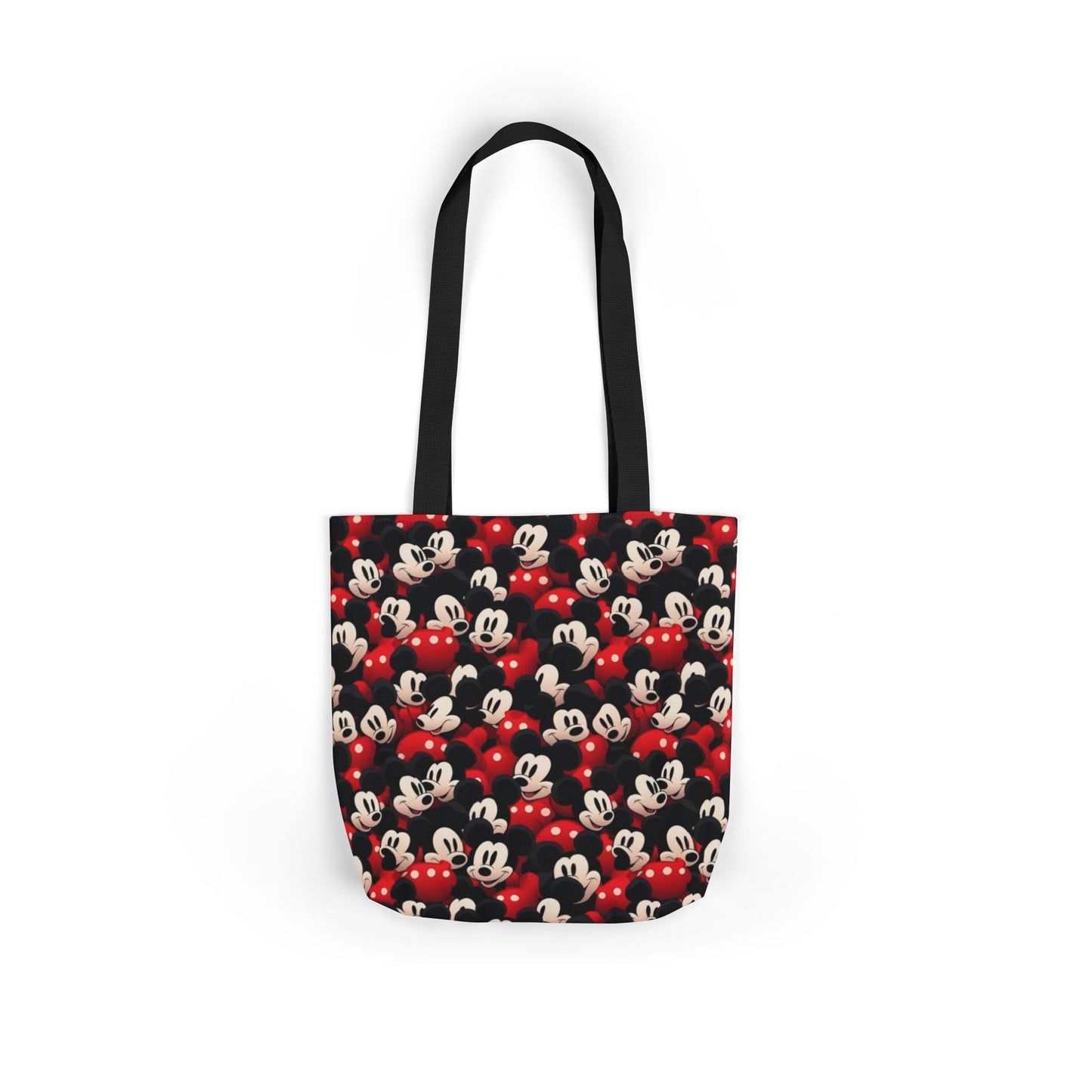 Mickey Mouse Canvas Tote — Retro Cartoon Character Allover Print