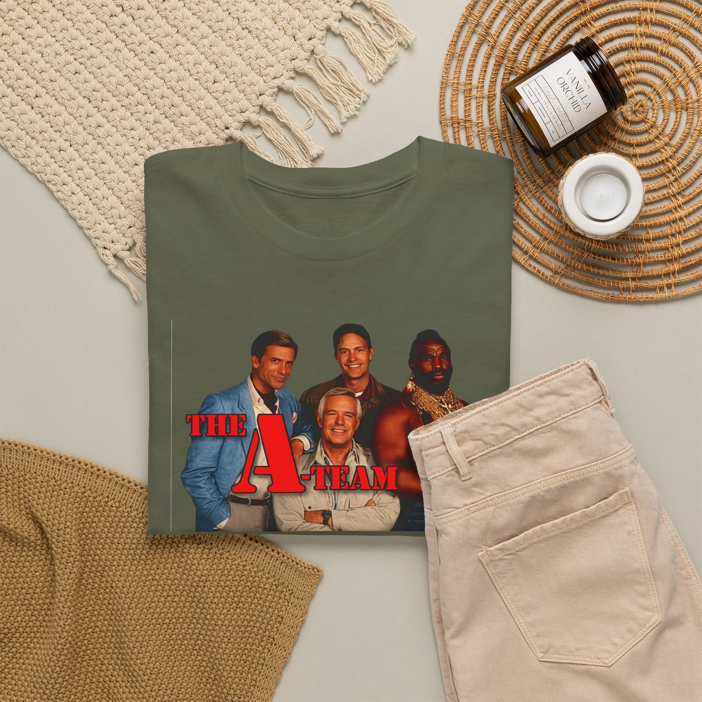 A-Team Graphic Tee — Retro TV Series Logo & Character Poster T-Shirt