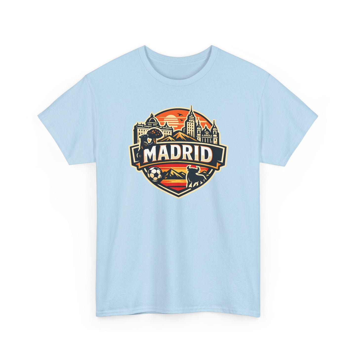 Madrid Skyline Soccer Crest T-Shirt