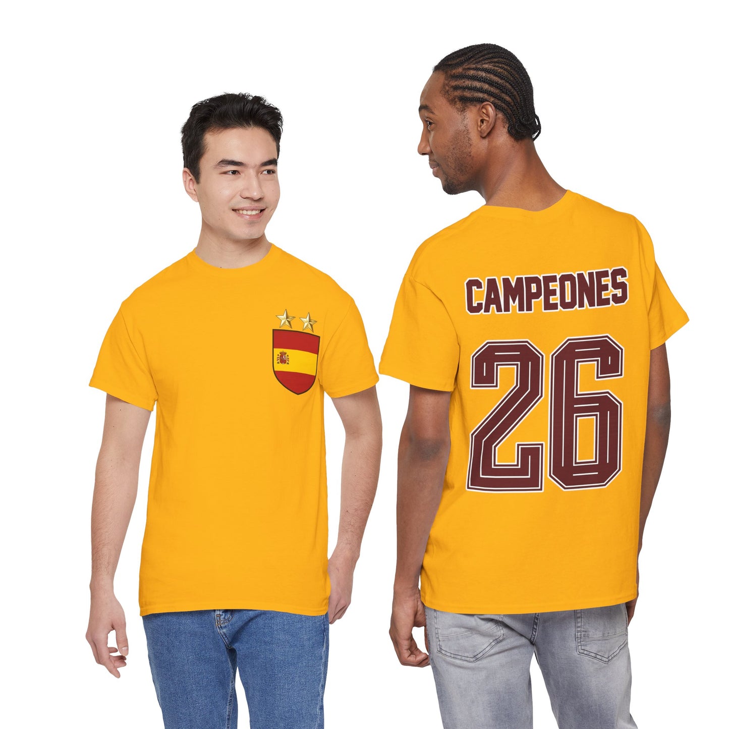 Spain World Champions 'Campeones 26' Cotton T‑Shirt