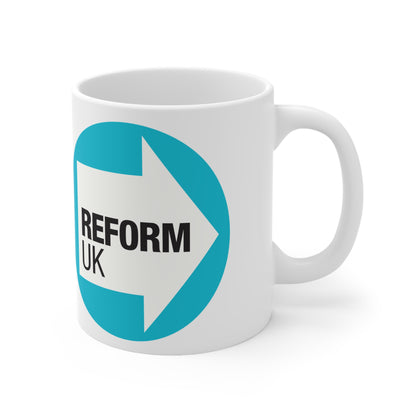Reform UK Logo Mug — Ceramic Coffee Cup (11oz & 15oz)