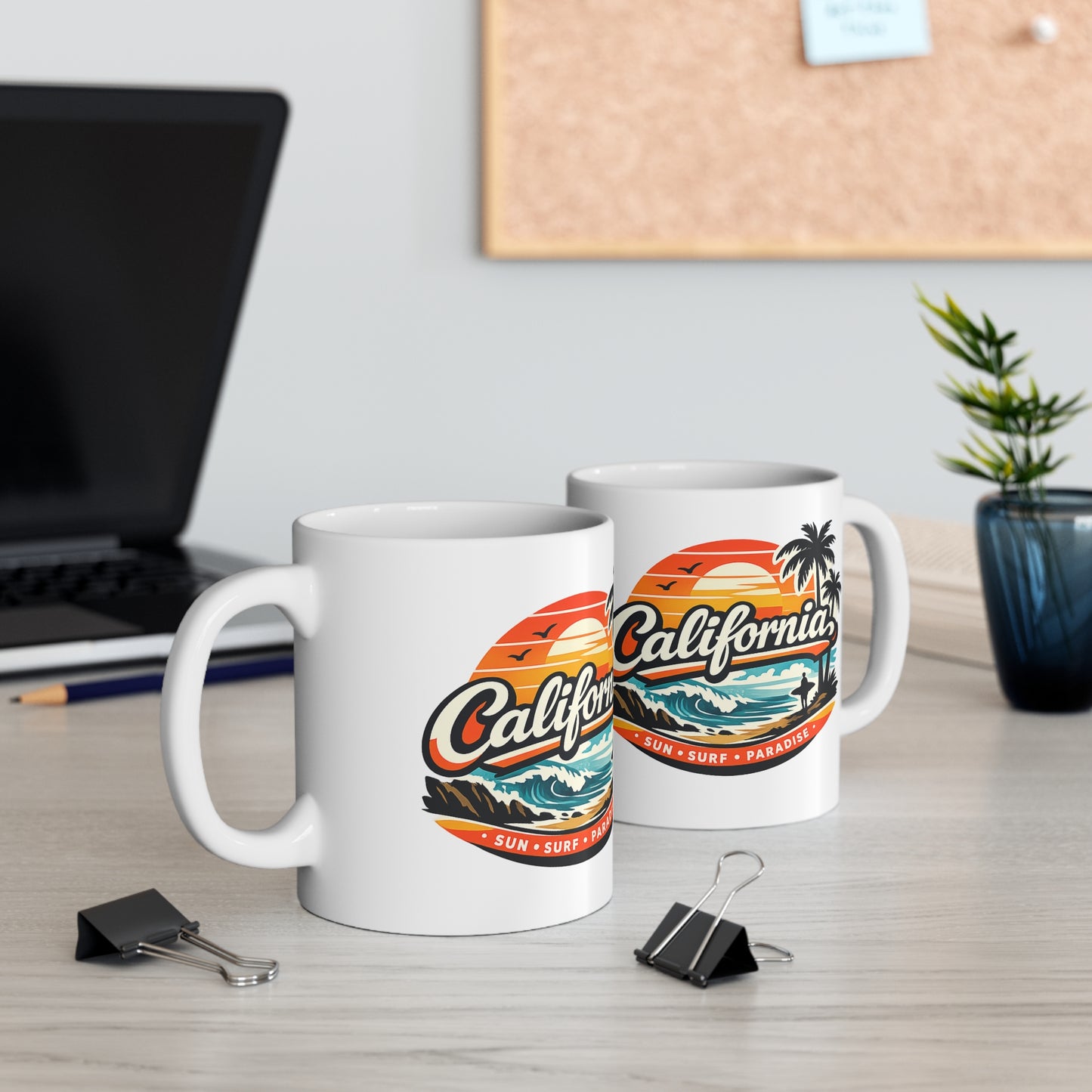 California Sun & Surf Ceramic Coffee Mug — 11oz/15oz