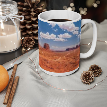 Monument Valley Desert Panorama Mug – Southwestern Landscape Coffee Cup (11oz/15oz)