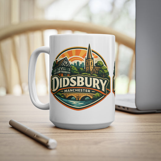 Didsbury Manchester Ceramic Coffee Cups, 11oz, 15oz