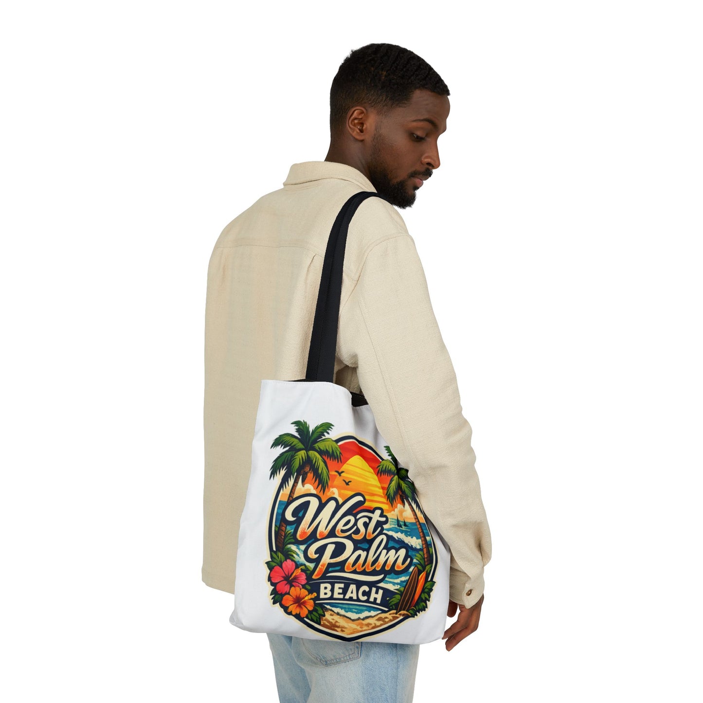 West Palm Beach Vintage Sunset Tote