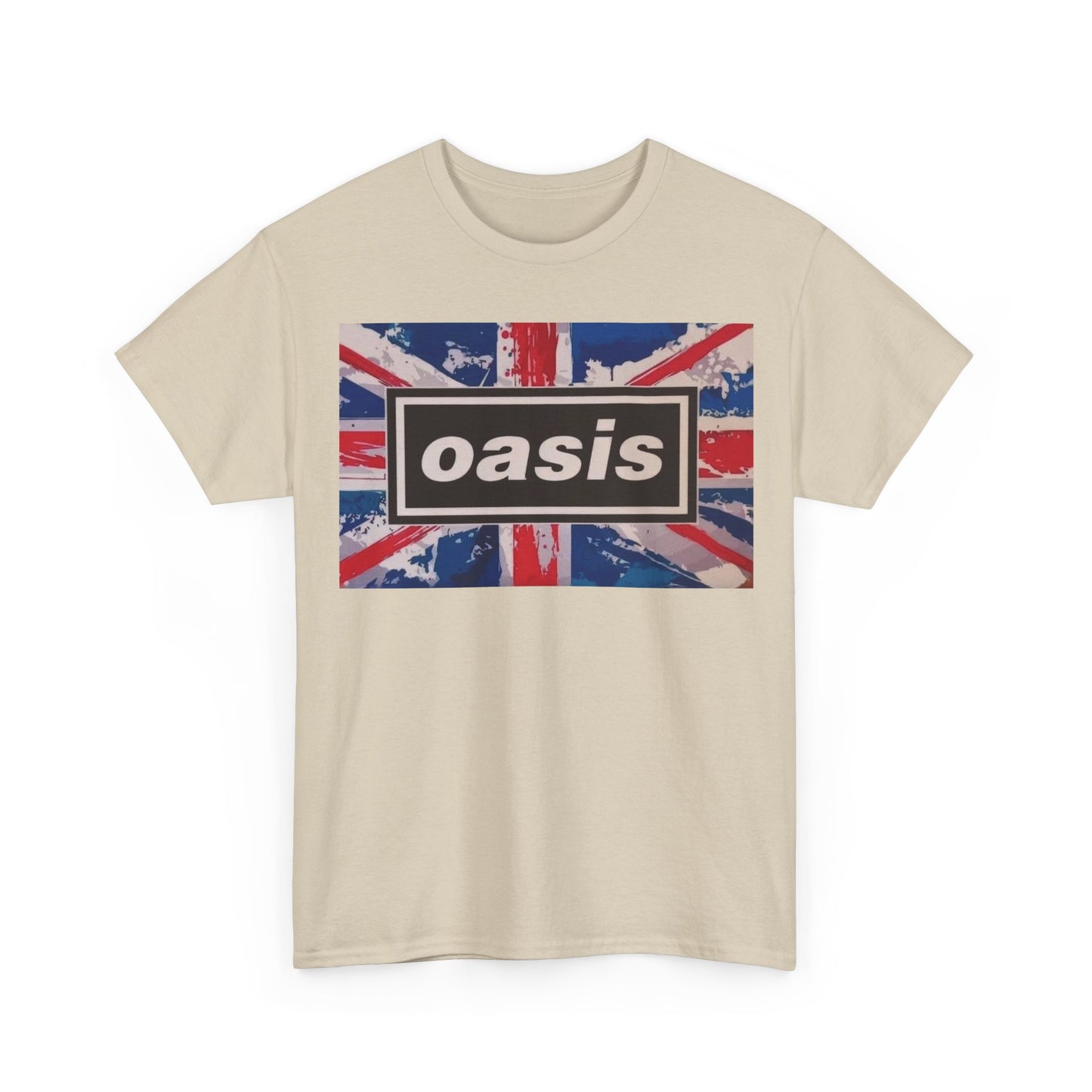 Oasis Union Jack Tee – Vintage British Band Logo T-Shirt