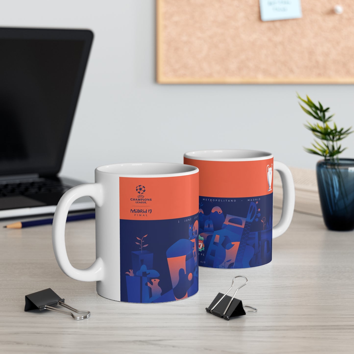 2019 Champions League Final Programme Cover Inspired Coffee Mug — Ceramic Cup (11oz/15oz)