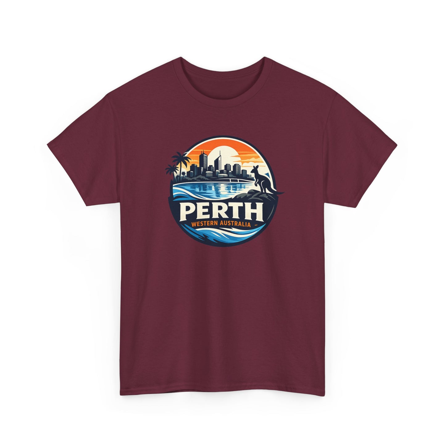 Perth Sunset Graphic Tee — Western Australia Beach Skyline T-Shirt