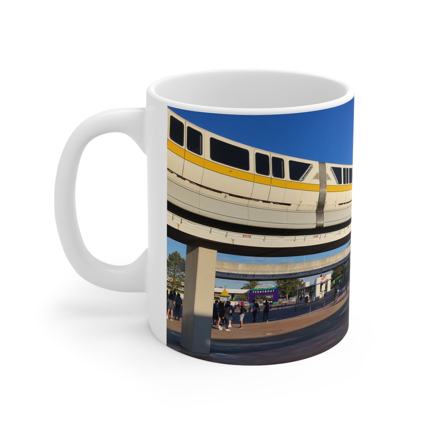 Magic Kingdom Monorail Scenic Ceramic Coffee Mug — 11oz & 15oz