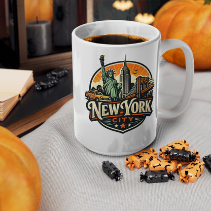New York City Ceramic Coffee Cups, 11oz, 15oz