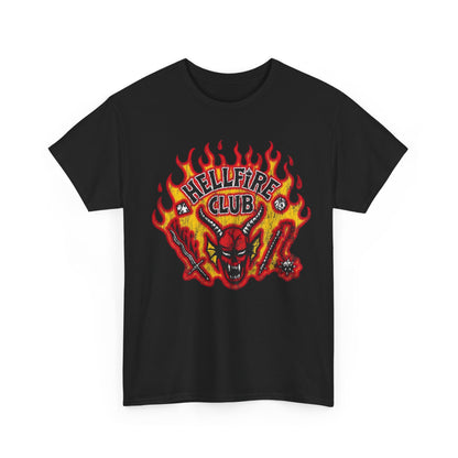 T-Shirt — "Hellfire Club" Fiery Devil Graphic Tee