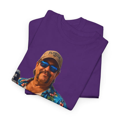 Florida Man Graphic Tee — Funny Vacation Shirt with Hawaiian Shirt Design