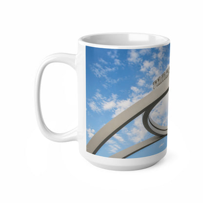 Tomorrowland Entrance Photo Ceramic Mug - 11oz/15oz Sky & Arch Coffee Cup