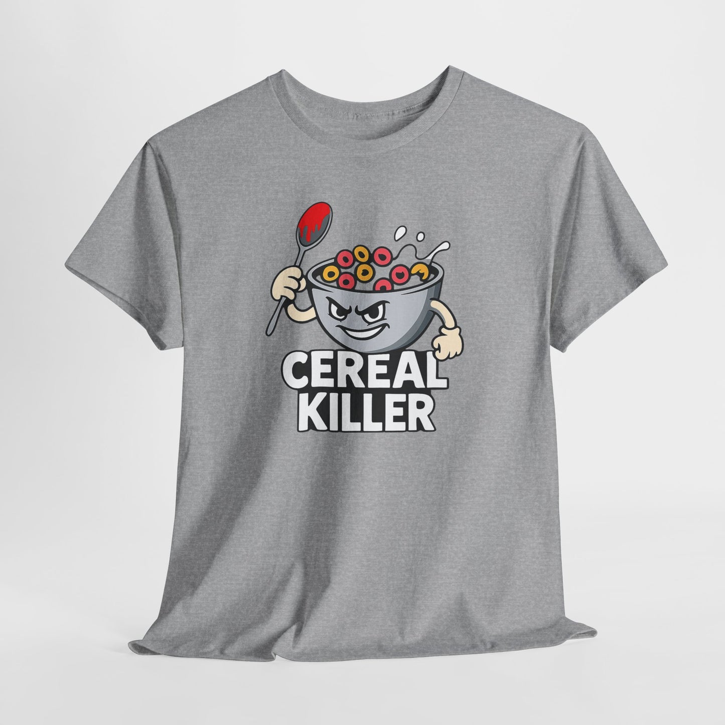 Cereal Killer Graphic Tee — Funny Breakfast Cartoon T‑Shirt