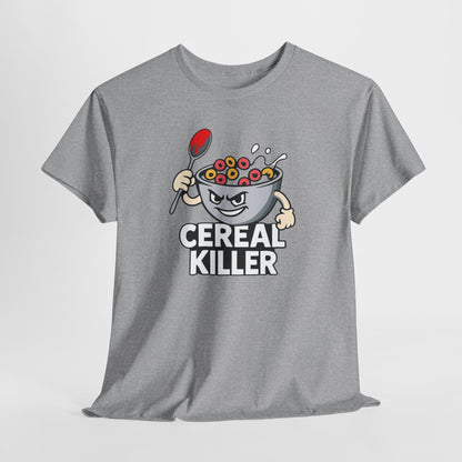 Cereal Killer Graphic Tee — Funny Breakfast Cartoon T‑Shirt